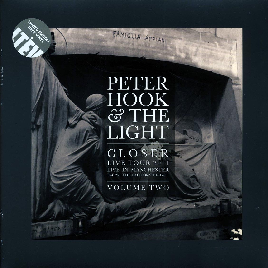 Peter Hook & The Light - Closer Live Tour 2011 Volume 2: Live In Manchester, Fac251 The Factory 18/05/11 (RSD 2017) (ltd. ed.) (grey vinyl) [New] [New Vinyl]