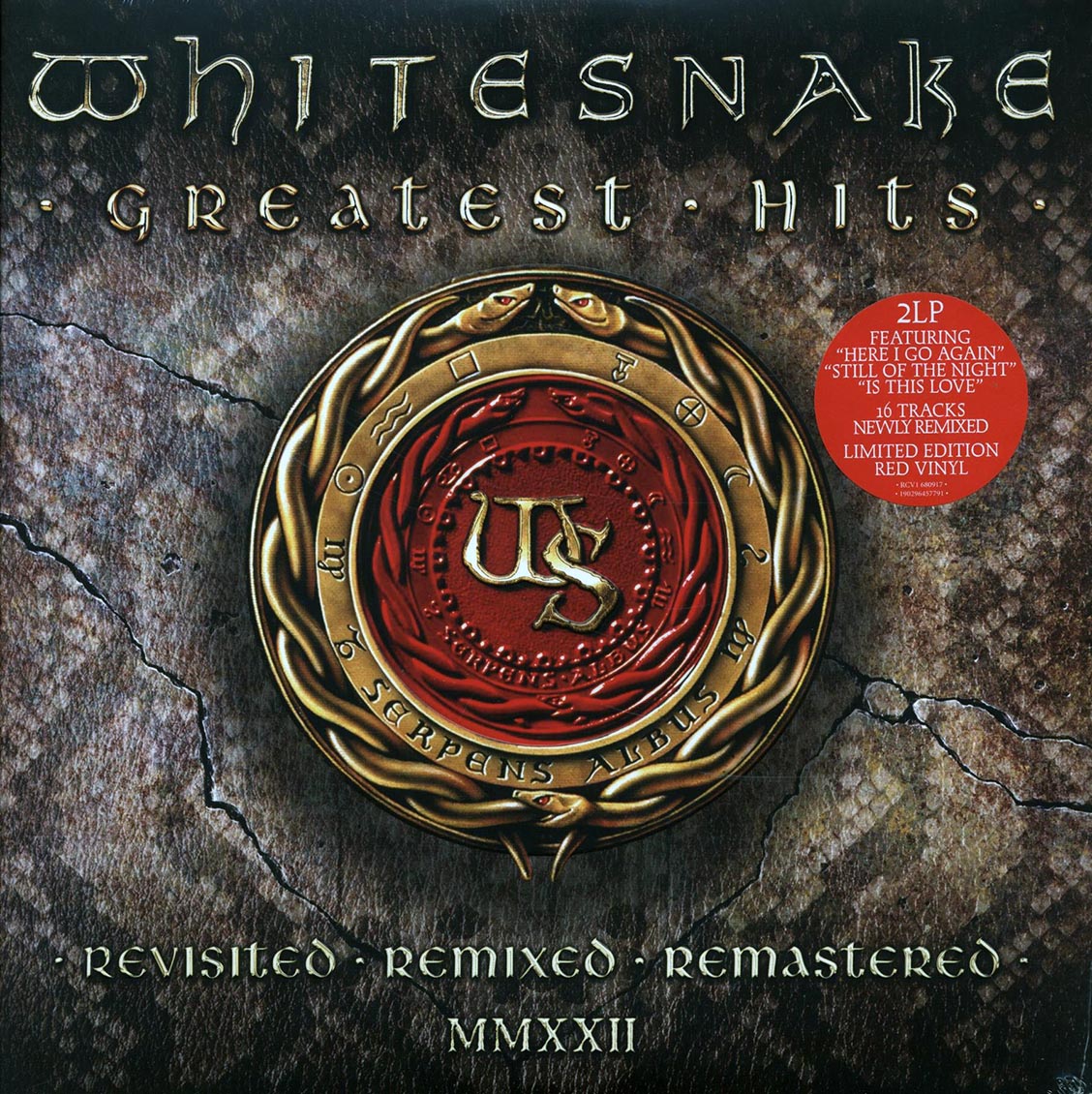 Whitesnake - Greatest Hits: Revisited, Remixed, Remastered MMXXII (ltd. ed.) (2xLP) (red vinyl) [New Vinyl Record LP]