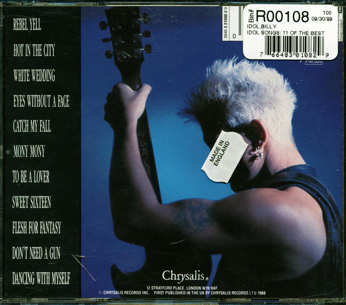 Billy Idol - Idol Songs: 11 Of The Best [New CD]