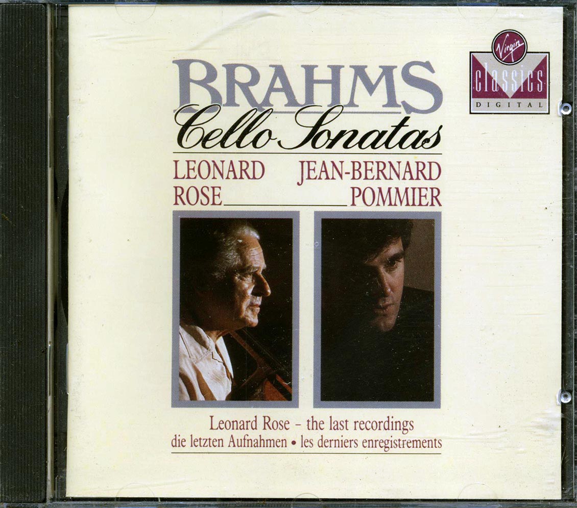 Leonard Rose, Jean-Bernart Pommier, Brahms - Brahms: Cello Sonatas [New CD]
