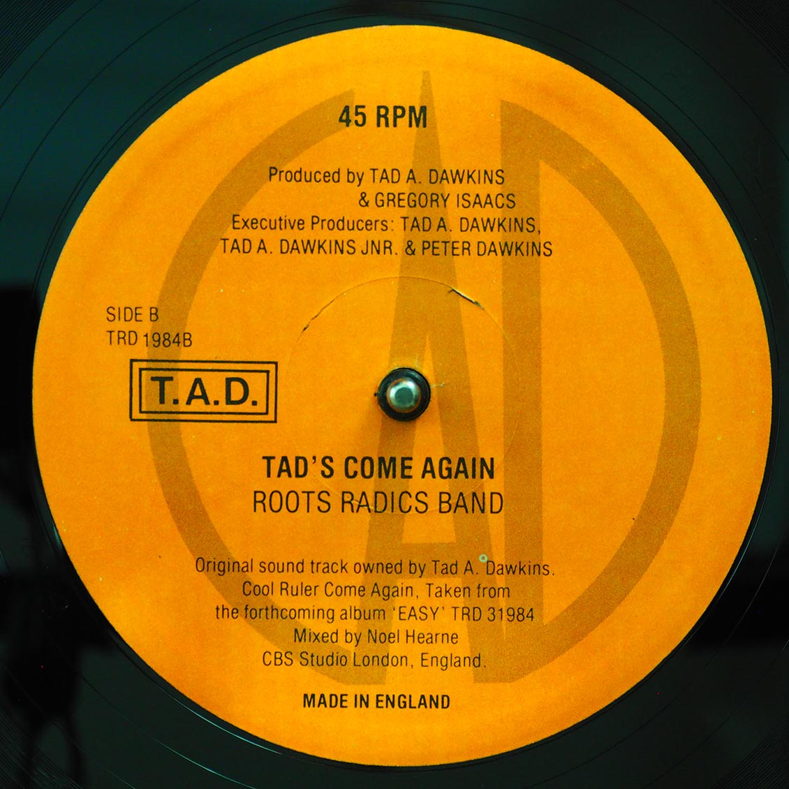 Gregory Isaacs - Cool Ruler Come Again (Extended Mix)  /  Roots Radics - Tad's Come Again (orig. press) [New Vinyl 12"]