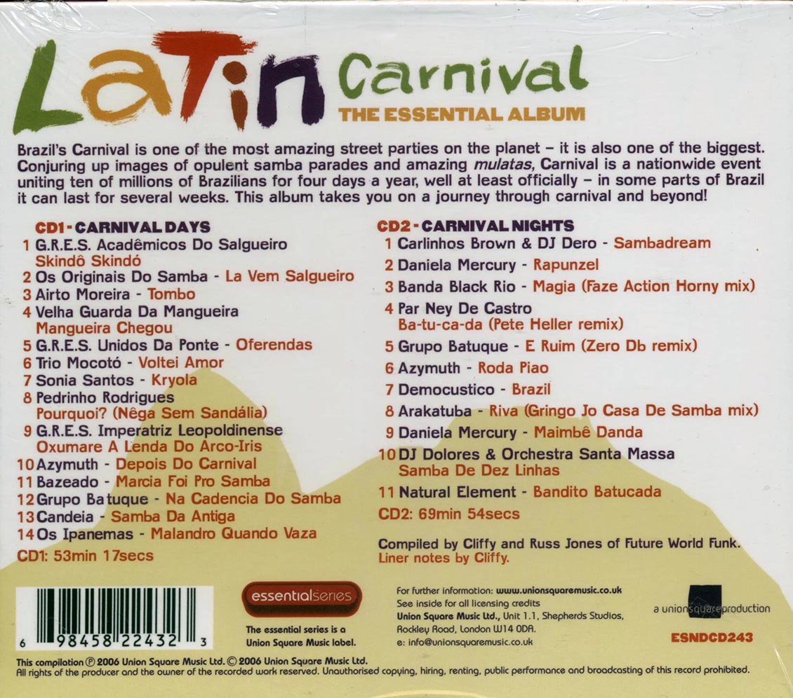Do Salgueiro, Airto Moreira, Trio Mocoto, Etc. - Latin Carnival: The Essential Album (25 tracks) (2xCD) [New CD]