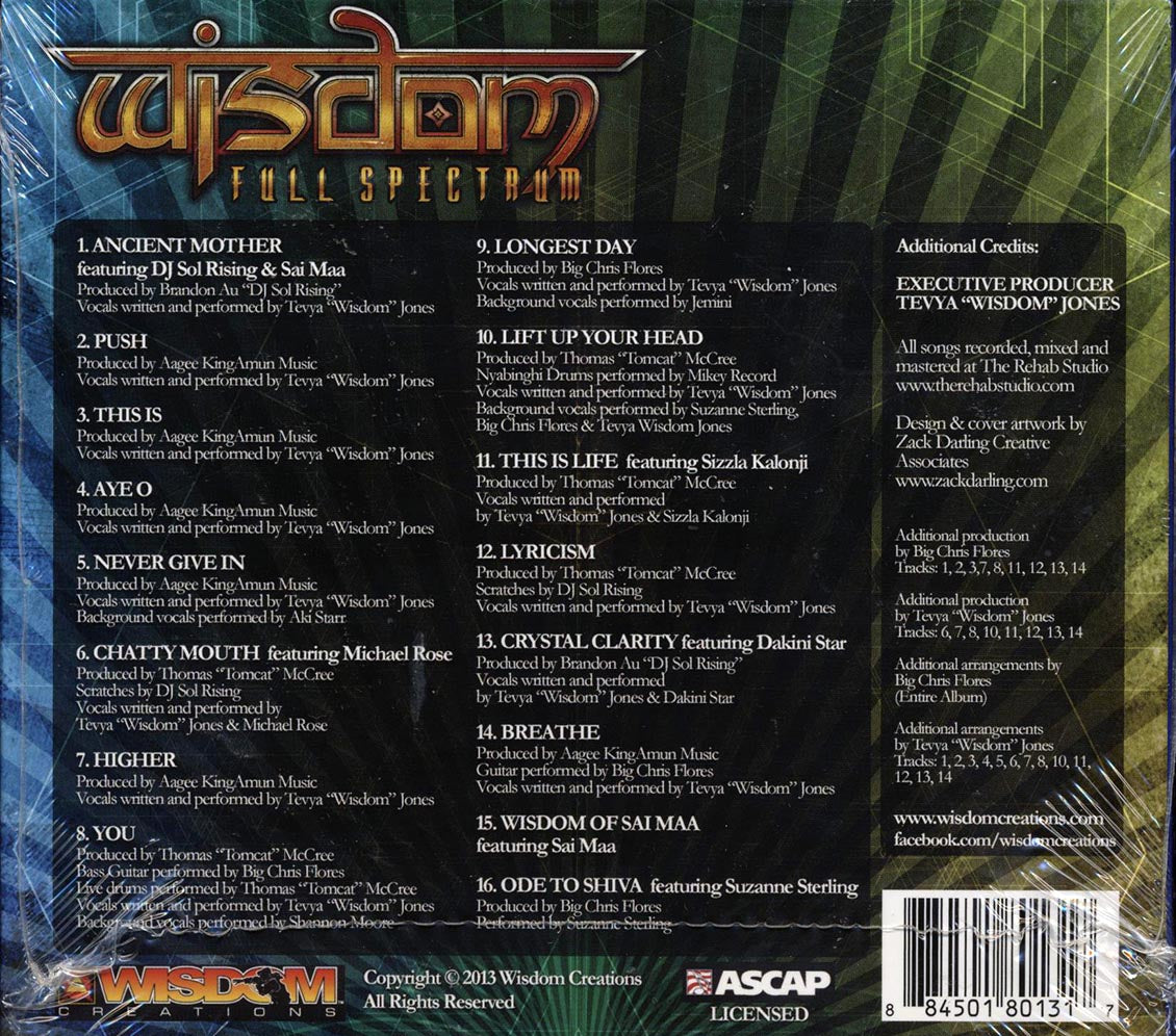 Wisdom - Full Spectrum [New CD]