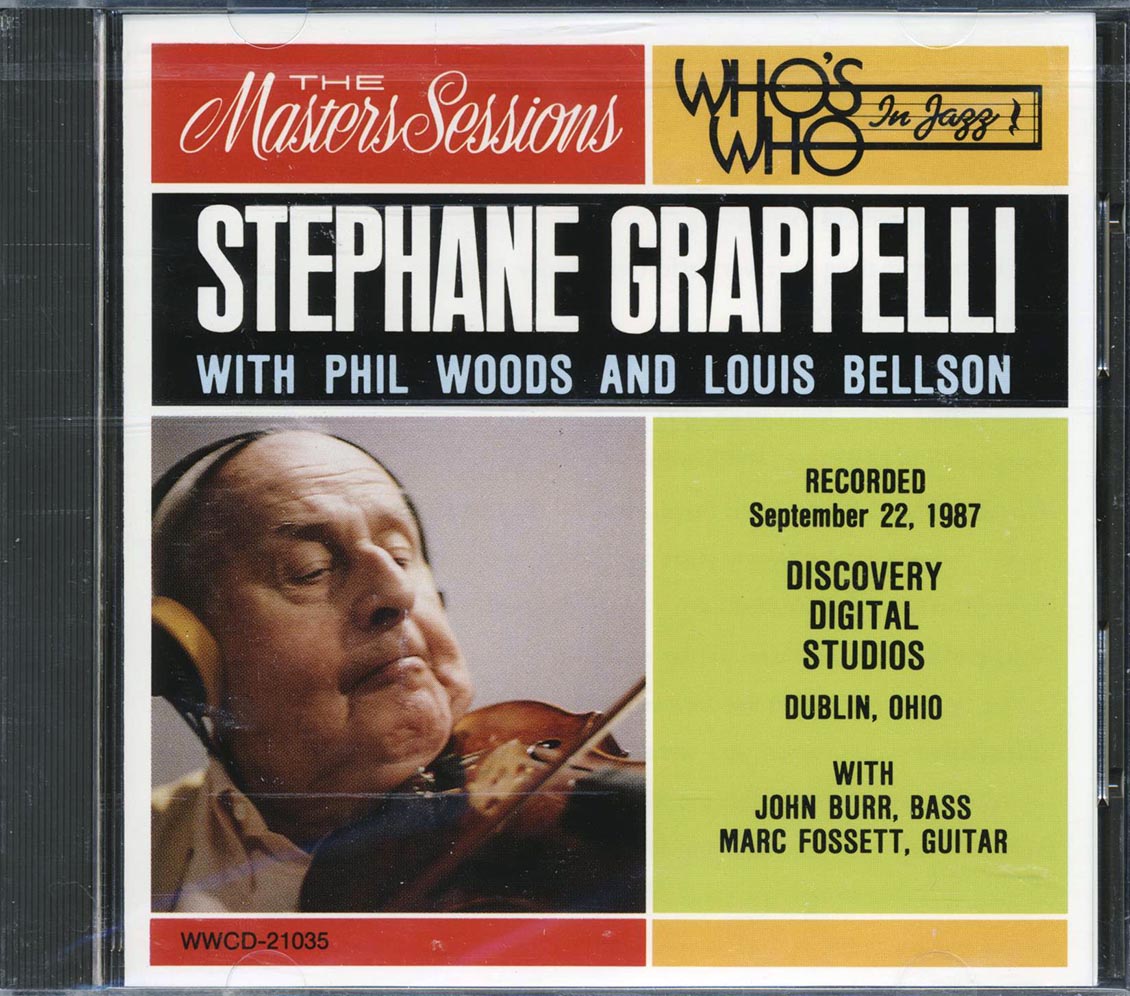 Stephane Grappelli, Phil Woods, Louis Bellson - Recorded September 22, 1987 [New CD]