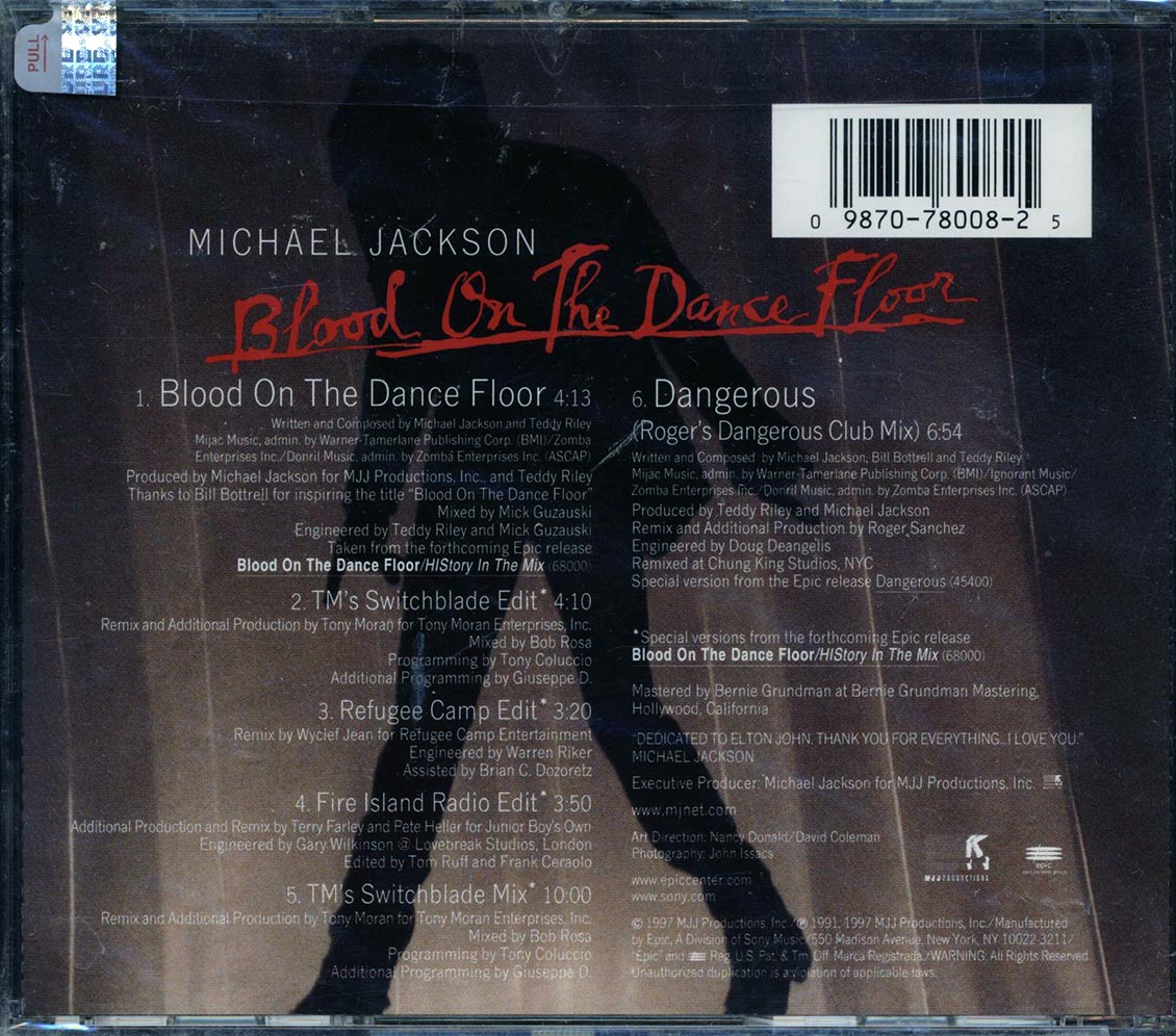 Michael Jackson - Blood On The Dance Floor [New CD]