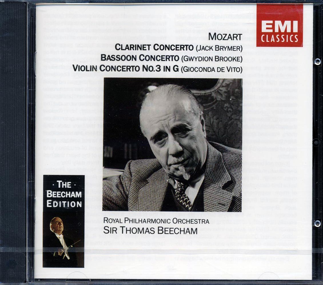 Mozart, Royal Philharmonic Orchestra, Sir Thomas Beecham - Mozart: Concertos [New CD]