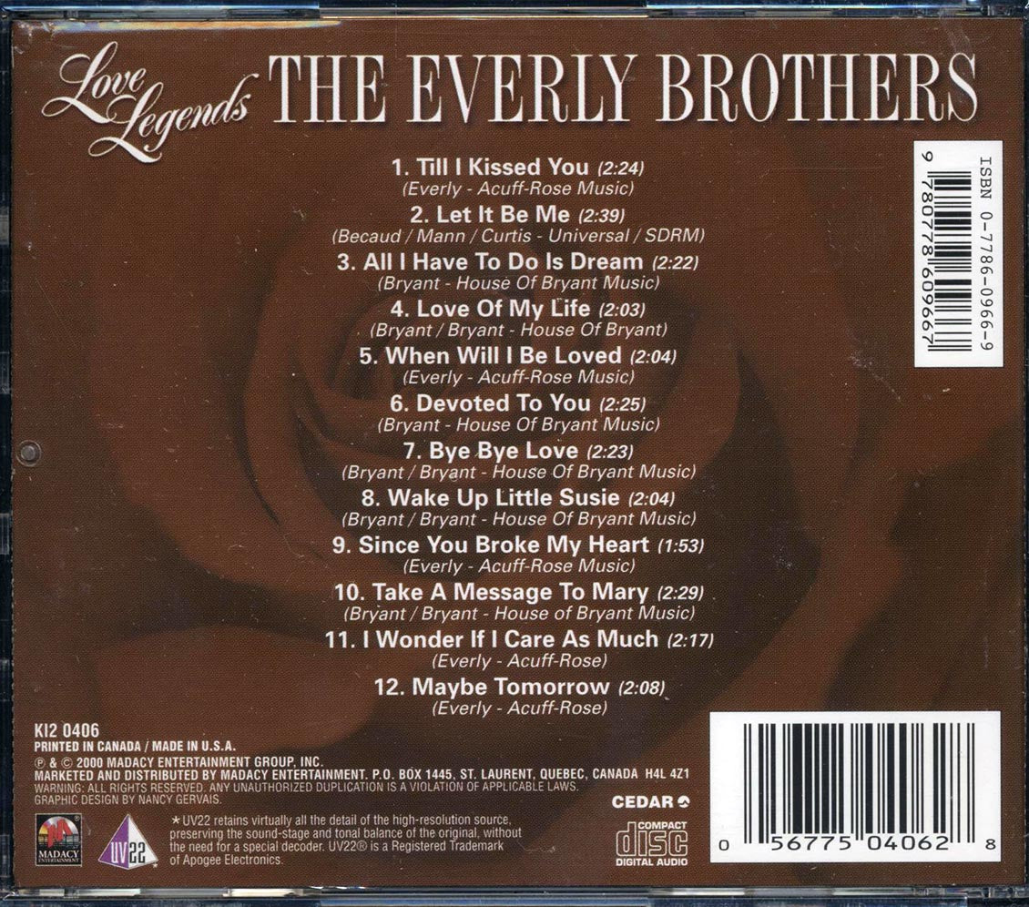 The Everly Brothers - Love Legends [New CD]