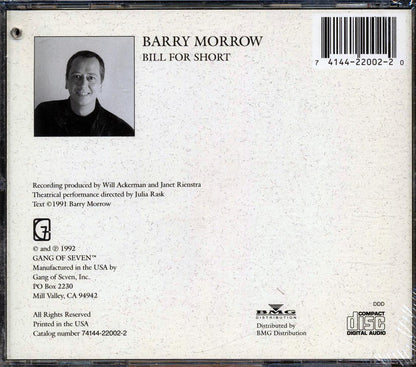 Barry Morrow - Bill For Short [New CD]