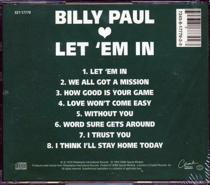 Billy Paul - Let 'Em In [New CD]