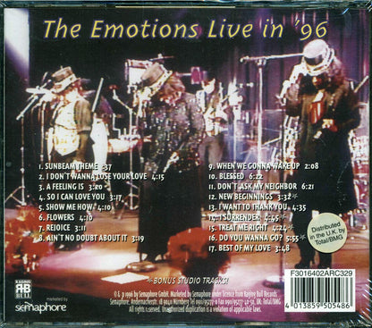 Emotions - Live In '96 [New CD]