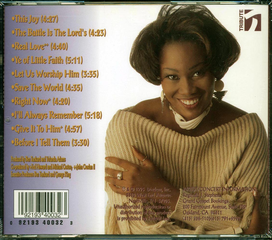 Yolanda Adams - Save The World [New CD]