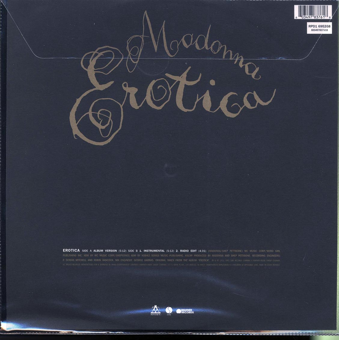 Madonna - Erotica (30th Anniv. Ed.) (ltd. ed.) (picture disc) [New Vinyl Record LP]