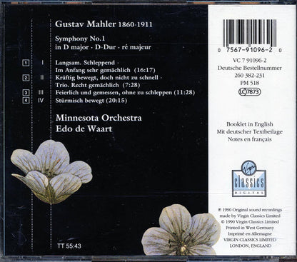 Minnesota Orchestra, Edo De Waart, Mahler - Symphony No. 1 [New CD]