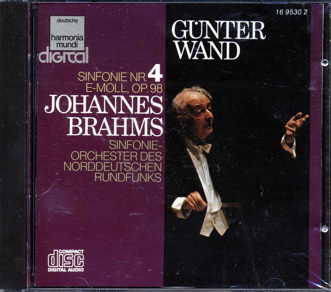 Gunter Wand, Sinfonieorchester Des Norddeutschen Rundfunks, Johannes Brahms - Sinfonie Nr. 4 E-Moll, Opus 98 [New CD]
