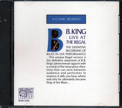 BB King - Live At The Regal [New CD]