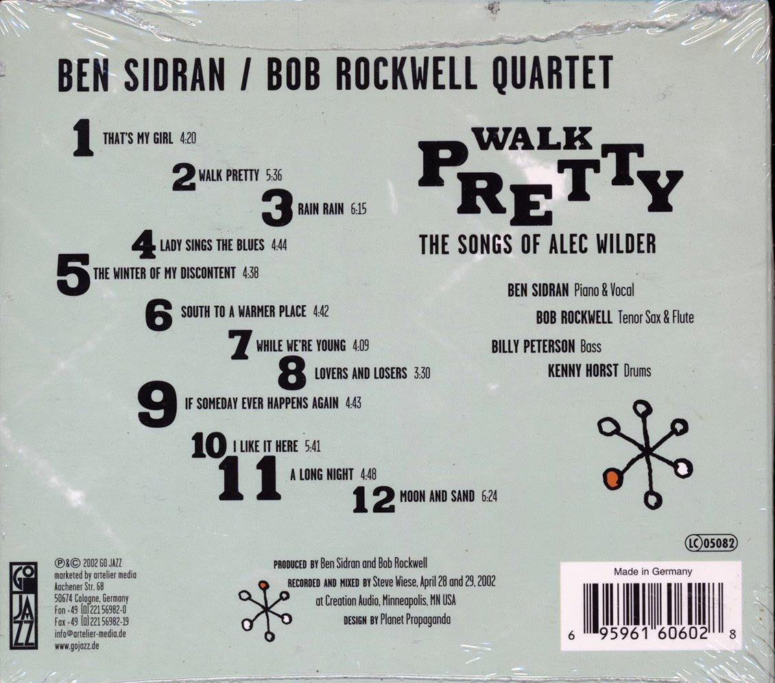 Ben Sidran, Bob Rockwell Quartet - Walk Pretty: The Songs Of Alec Wilder [New CD]