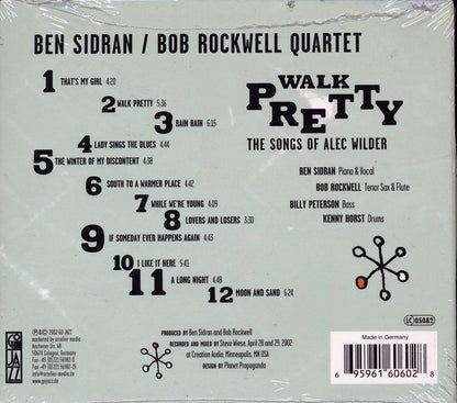 Ben Sidran, Bob Rockwell Quartet - Walk Pretty: The Songs Of Alec Wilder [New CD]