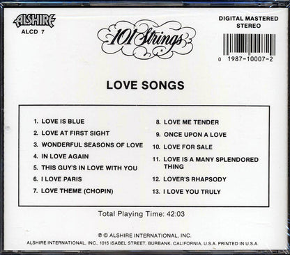 101 Strings - Love Songs [New CD]