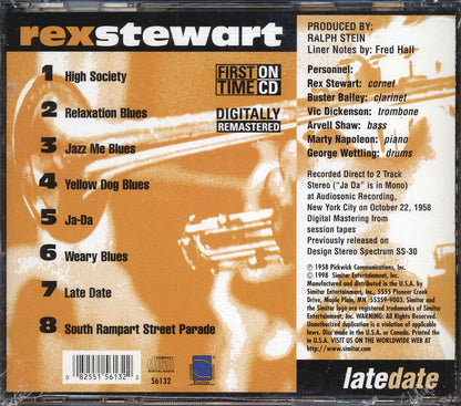 Rex Stewart - Late Date [New CD]
