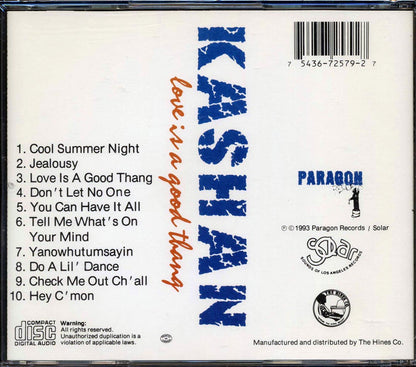 Kashan - Love Is A Good Thang [New CD]