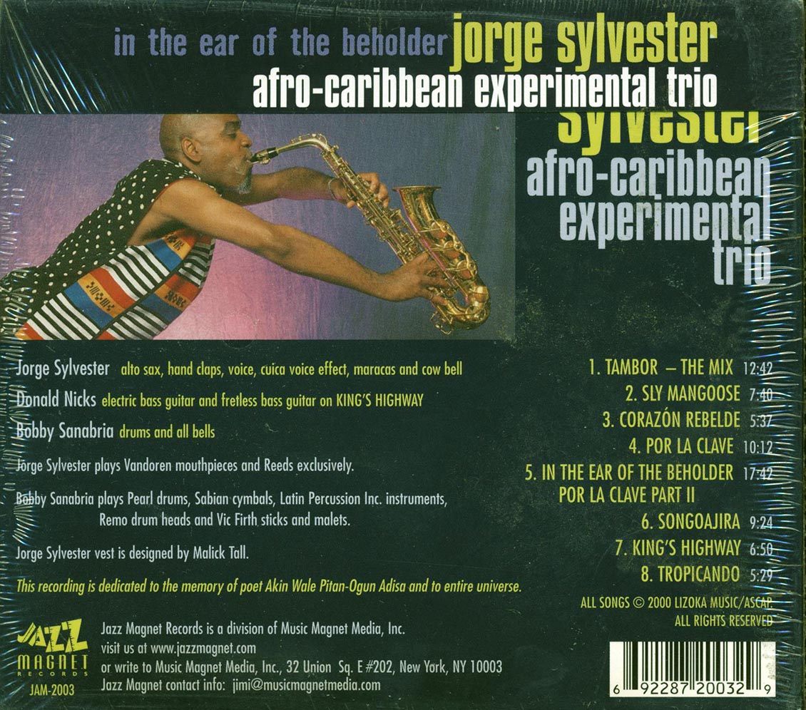 Jorge Sylvester Afro-Caribbean Experimental Trio - In The Ear Of The Beholder (deluxe 3-fold digipak) [New CD]
