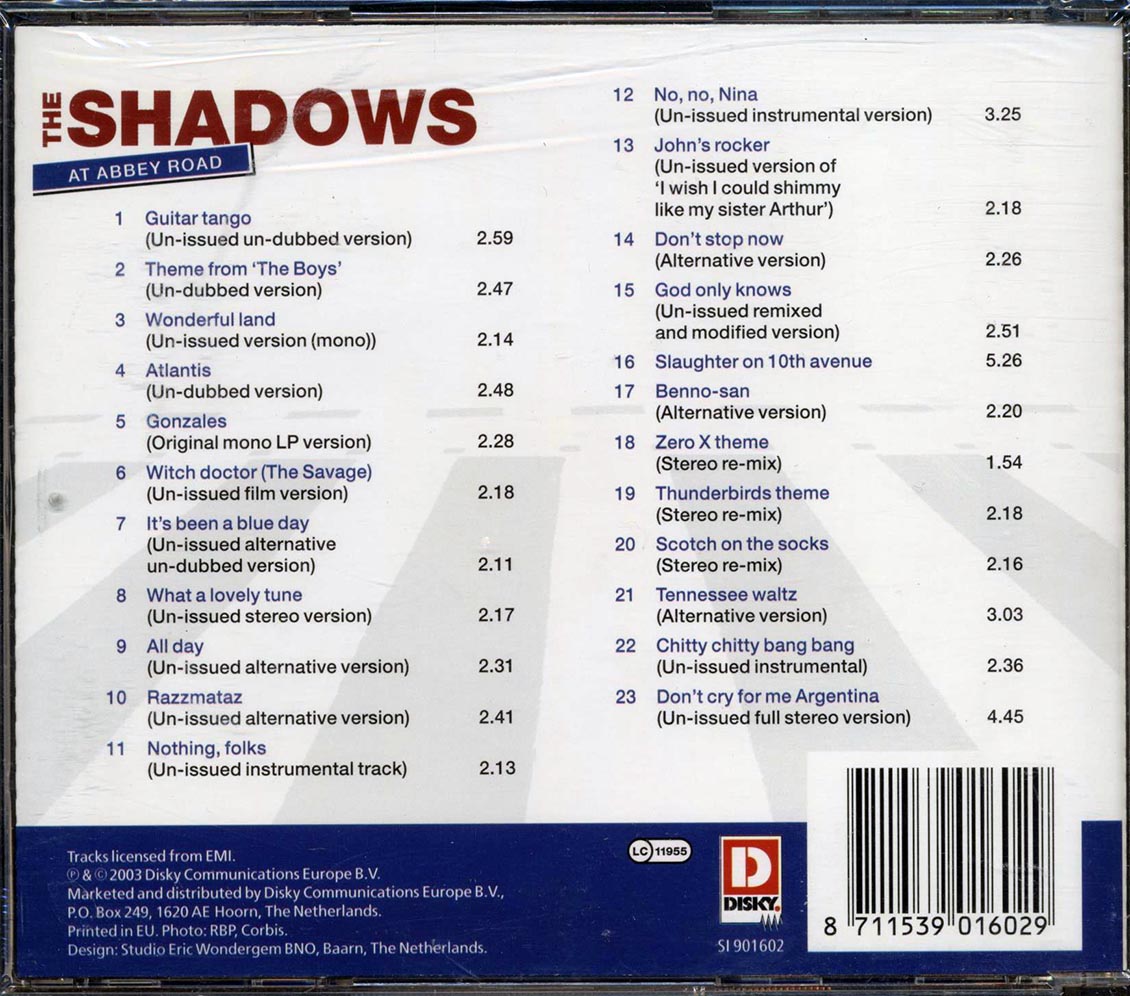 The Shadows - At Abbey Road (23 tracks) [New CD]