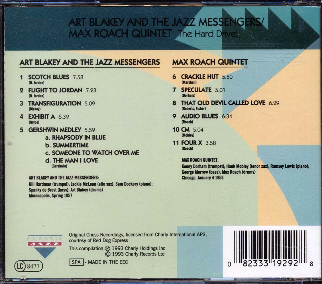 Art Blakey & The Jazz Messengers, Max Roach Quintet - The Hard Drive [New CD]