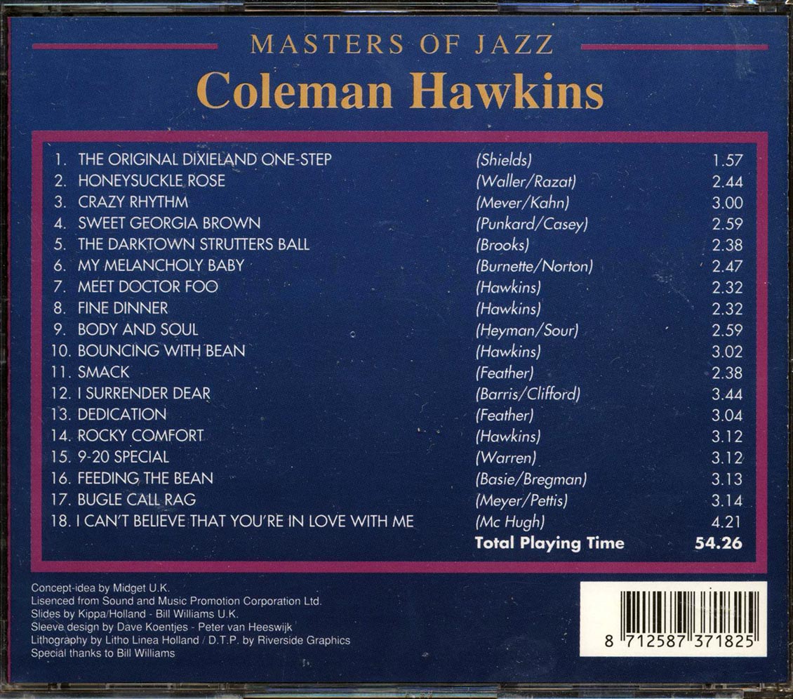 Coleman Hawkins - Body And Soul [New CD]