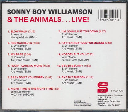 Sonny Boy Williamson, The Animals - Sonny Boy Williamson & The Animals... Live! [New CD]