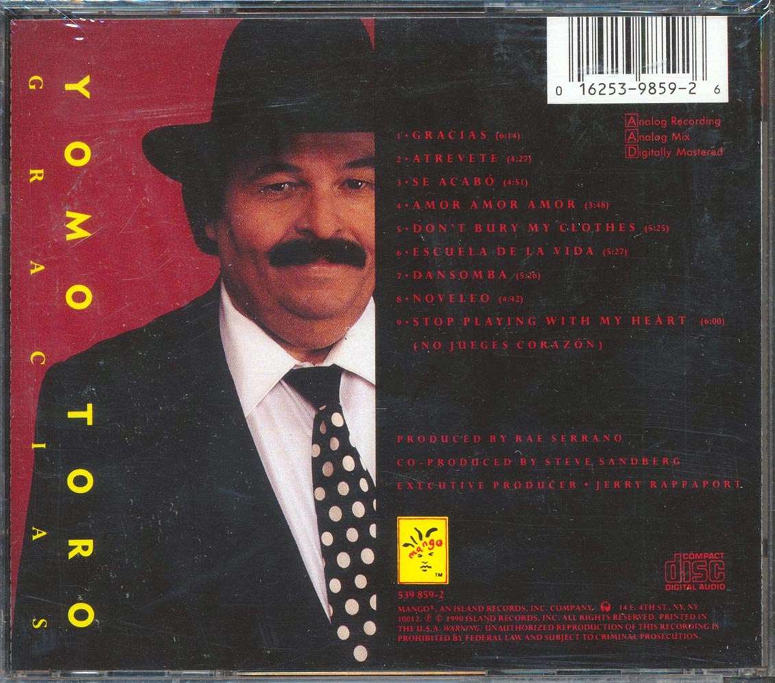 Yomo Toro - Gracias [New CD]