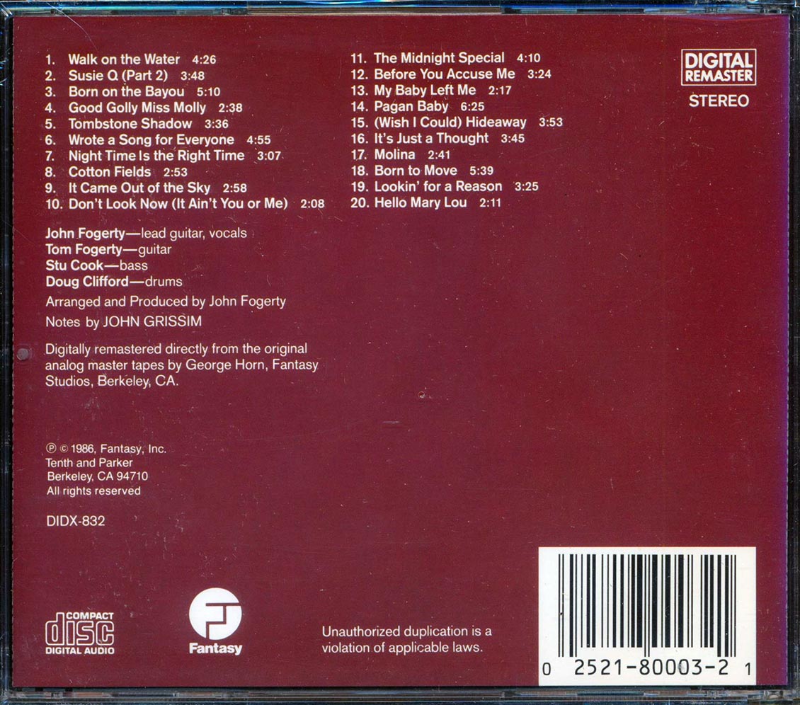 Creedence Clearwater Revival - Chronicle Volume 2: Twenty Great CCR Classics [New CD]