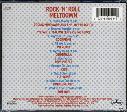 Kiss, Deep Purple, Scorpions, Warlock, Etc. - Rock N Roll Meltdown [New CD]