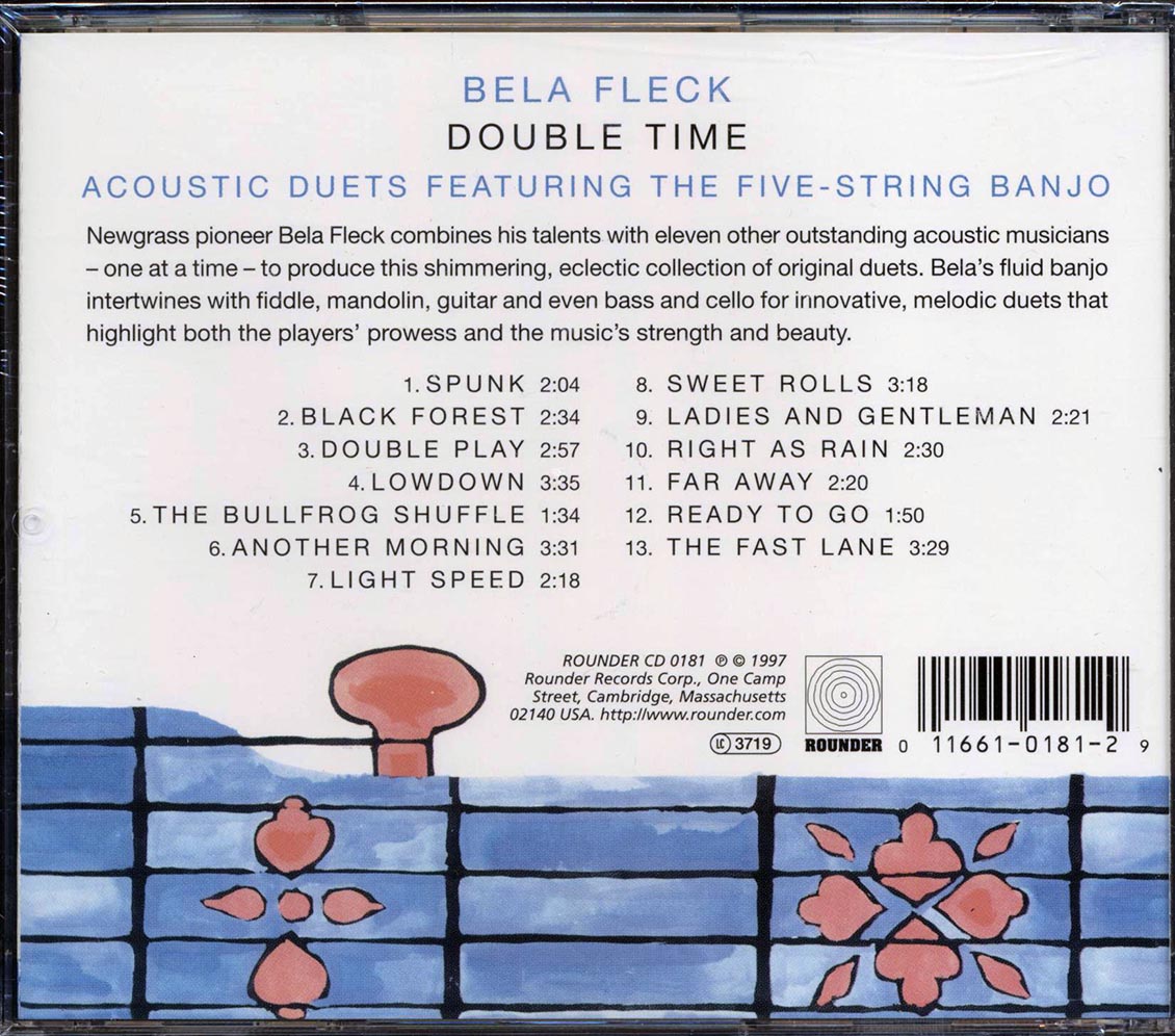 Bela Fleck - Double Time: Acoustic Duets Featuring The Five-String Banjo [New CD]