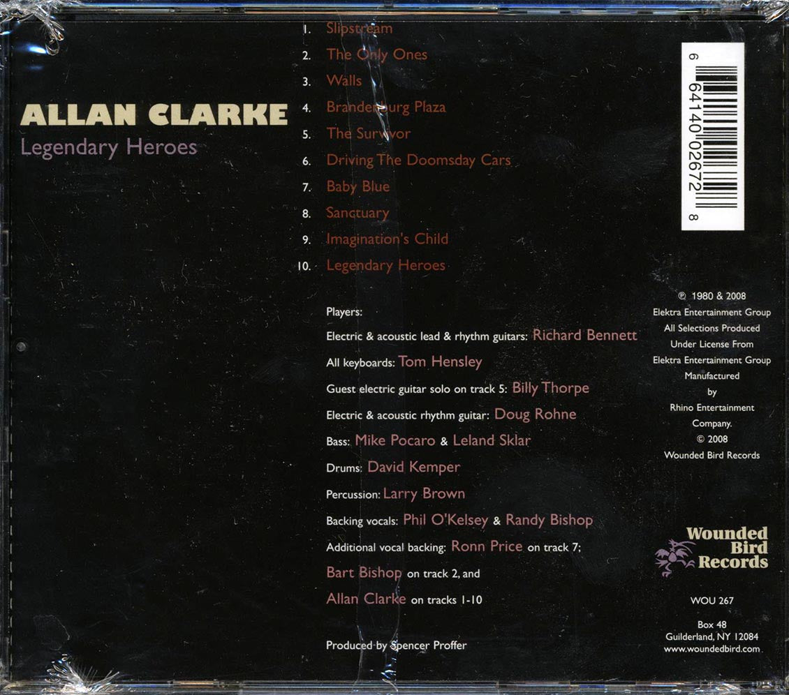 Allan Clarke - Legendary Heroes [New CD]