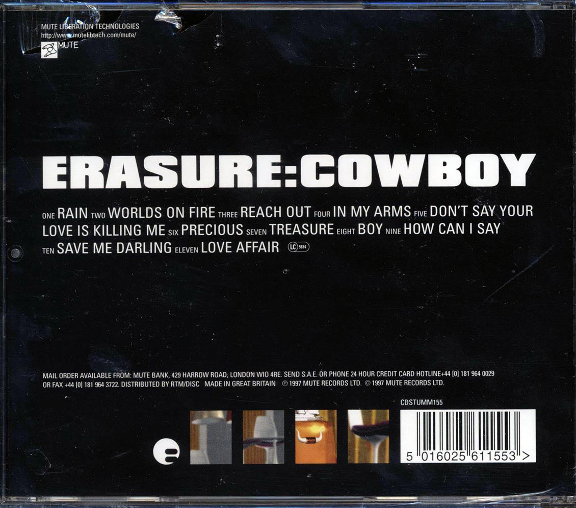 Erasure - Cowboy [New CD]