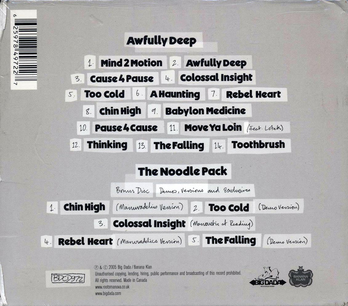 Roots Manuva - Awfully Deep [New CD]