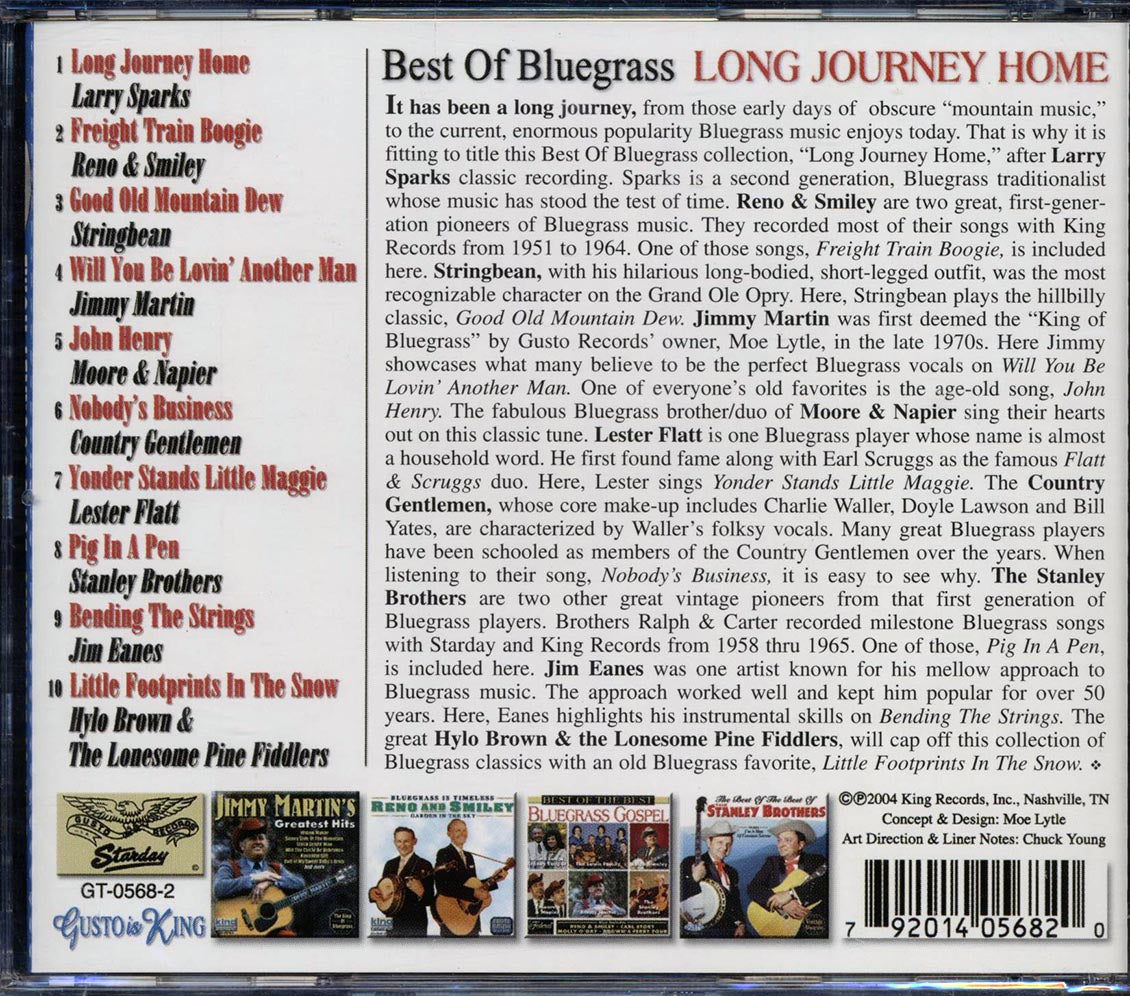 Jimmy Martin, The Stanley Brothers, Larry Sparks, Etc. - Long Journey Home: Best Of Bluegrass [New CD]