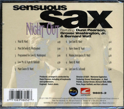 Sensuous Sax Night Out - Sensuous Sax Night Out [New CD]