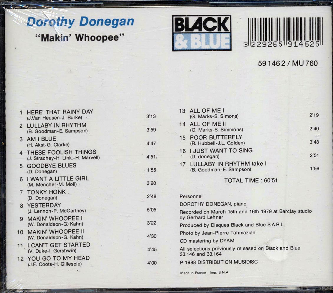 Dorothy Donegan - Makin' Whoopee [New CD]