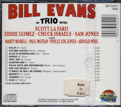 Bill Evans - Autumn Leaves: In Trio [New CD]