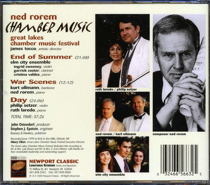 Ned Rorem - Chamber Music [New CD]