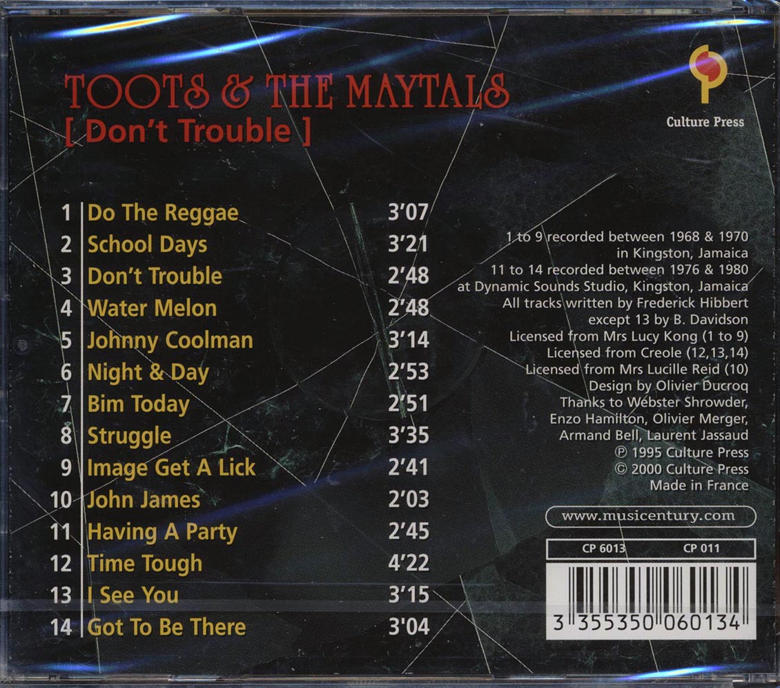 Toots & The Maytals - Don't Trouble [New CD]