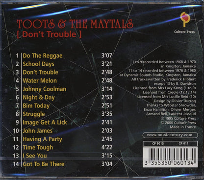 Toots & The Maytals - Don't Trouble [New CD]
