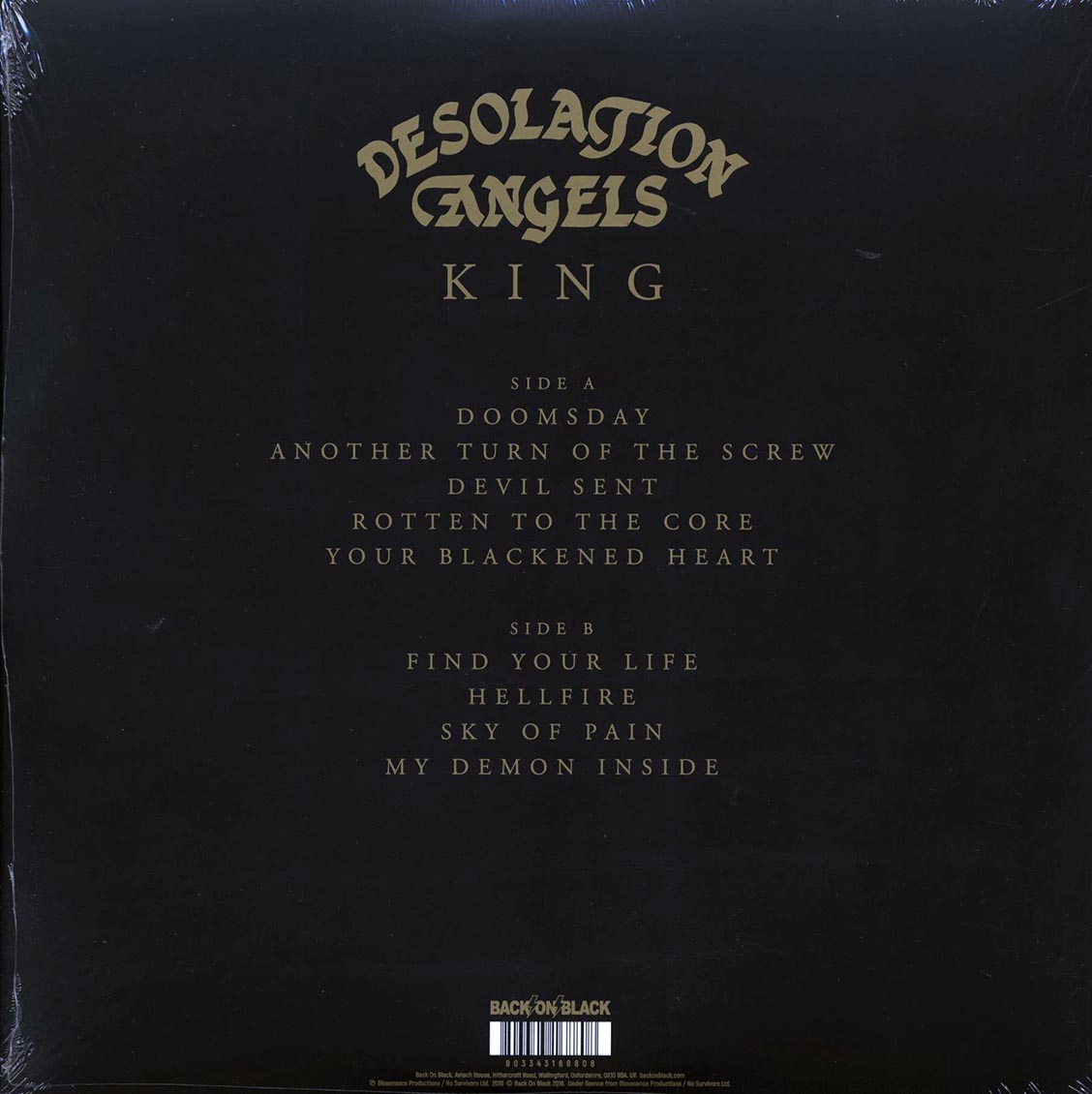 Desolation Angels - King [New Vinyl LP]