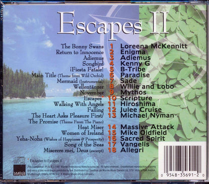 Kenny G, Massive Attack, Mythos, Sade, Enigma, Etc. - Escapes II [New CD]