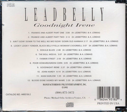 Leadbelly - Goodnight Irene [New CD]