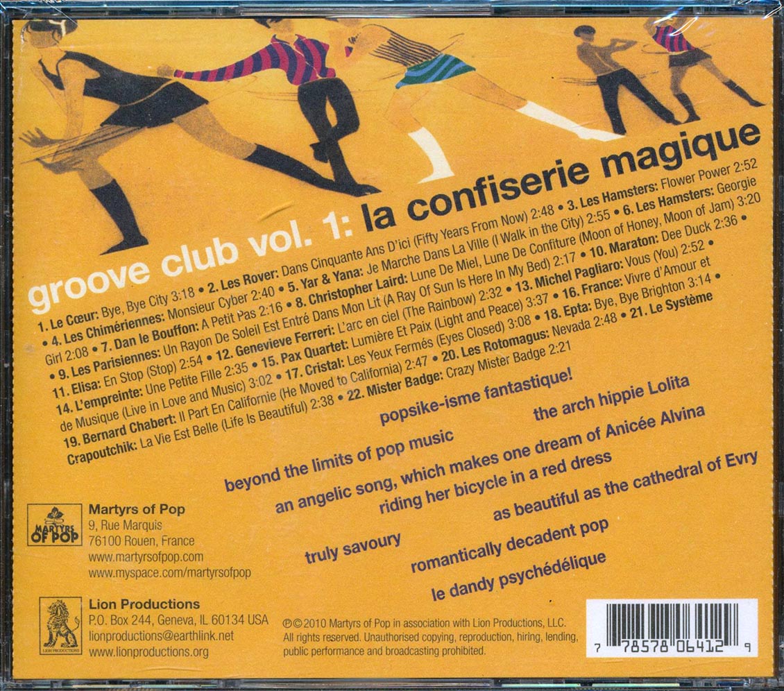 Le Coeur, Les Rover, Les Hamster, Etc. - Groove Club Volume 1: La Confiserie Magique [New CD]