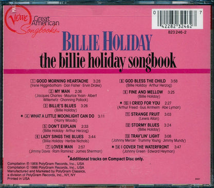 Billie Holiday - The Billie Holiday Songbook [New CD]