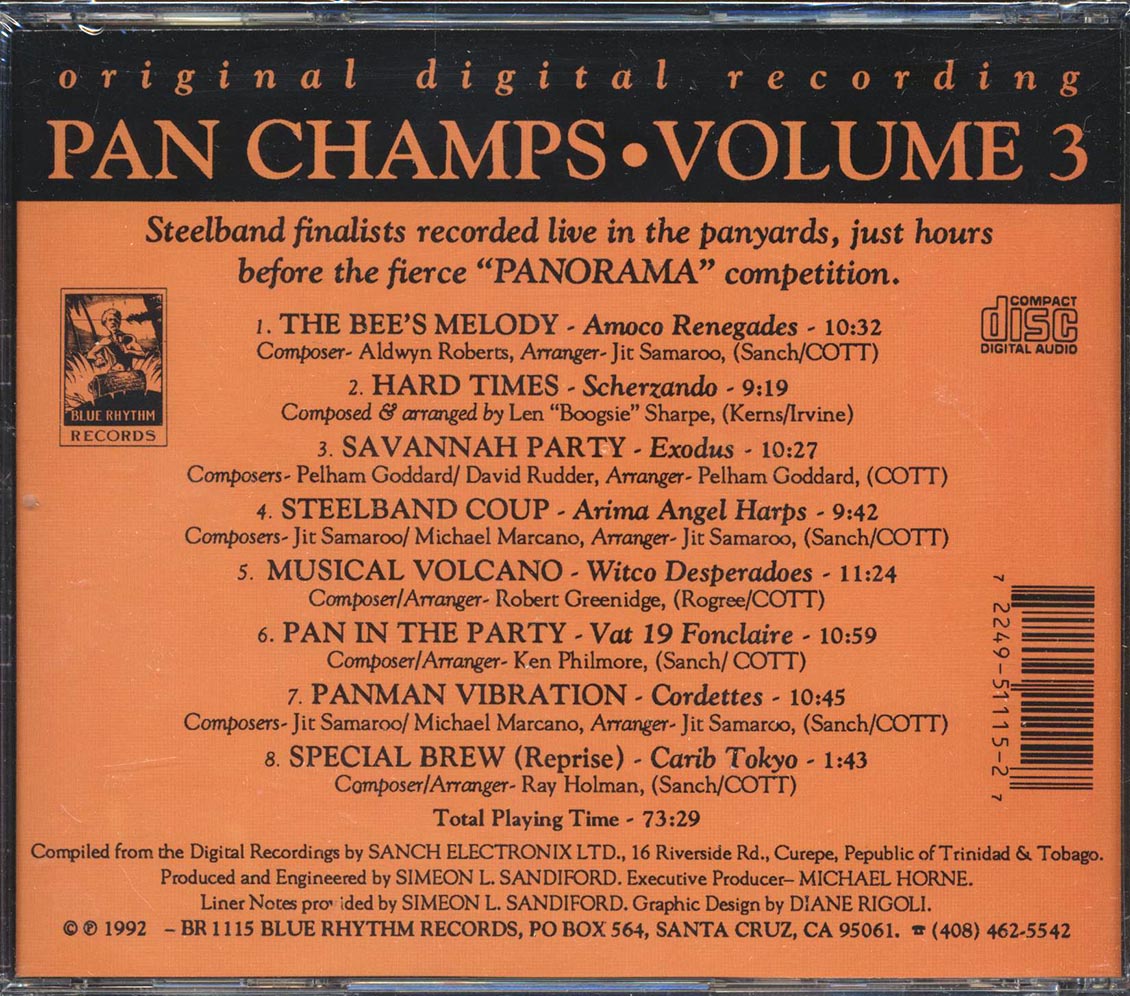 Amoco Renegades, Scherzando, Exodus, Etc. - Pan Champs Volume 3 [New CD]