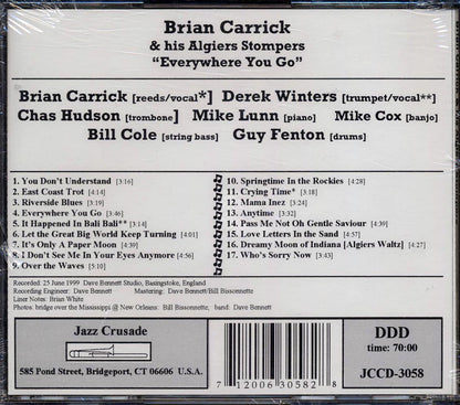 Brian Carrick & His Algiers Stompers - Everywhere You Go [New CD]